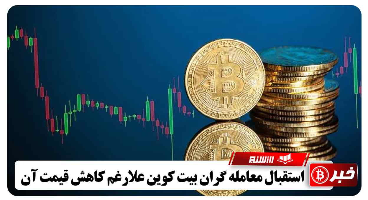 استقبال معامله گران بیت کوین علارغم کاهش قیمت آن