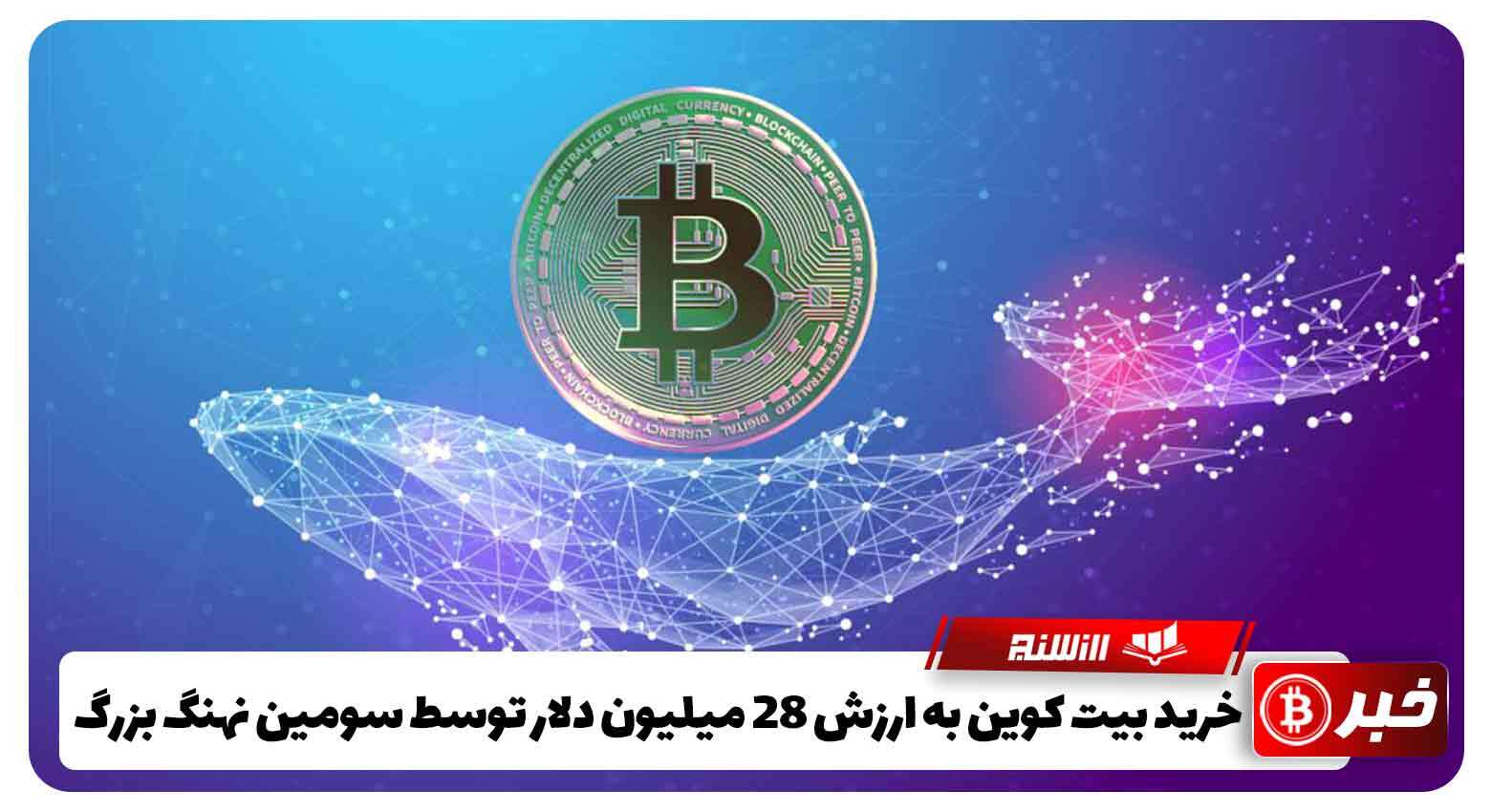 خرید بیتکوین به ارزش 28 میلیون دلار توسط سومین نهنگ بزرگ بیت کوین