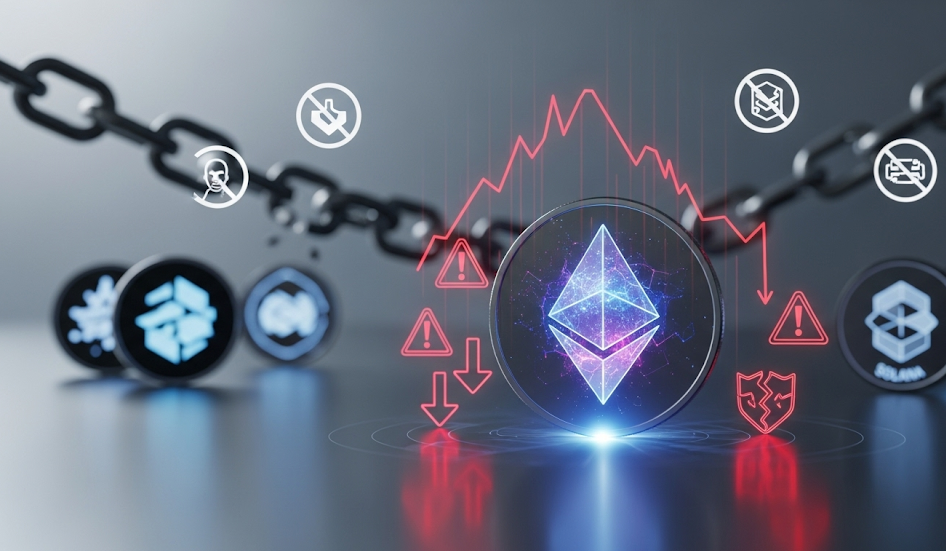 تصویر از فردی پشت سیستم لپتاپ و در حال فکر به منظور خرید اتریوم