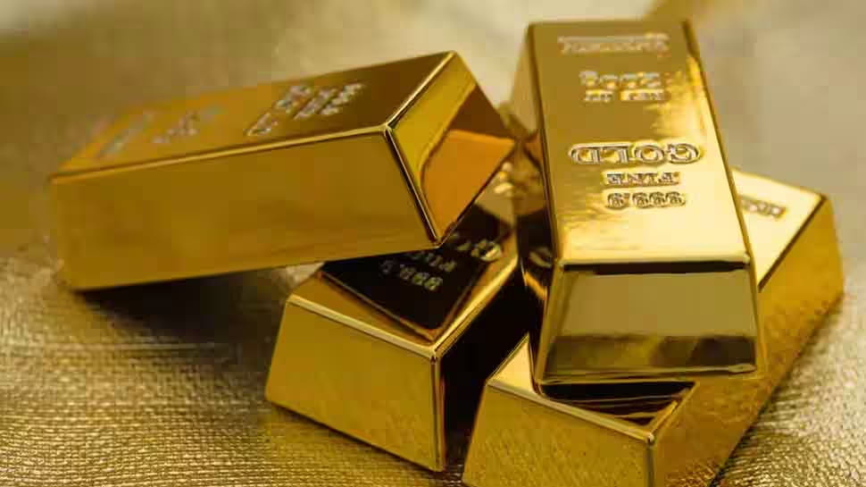 چهار شمش طلای براق