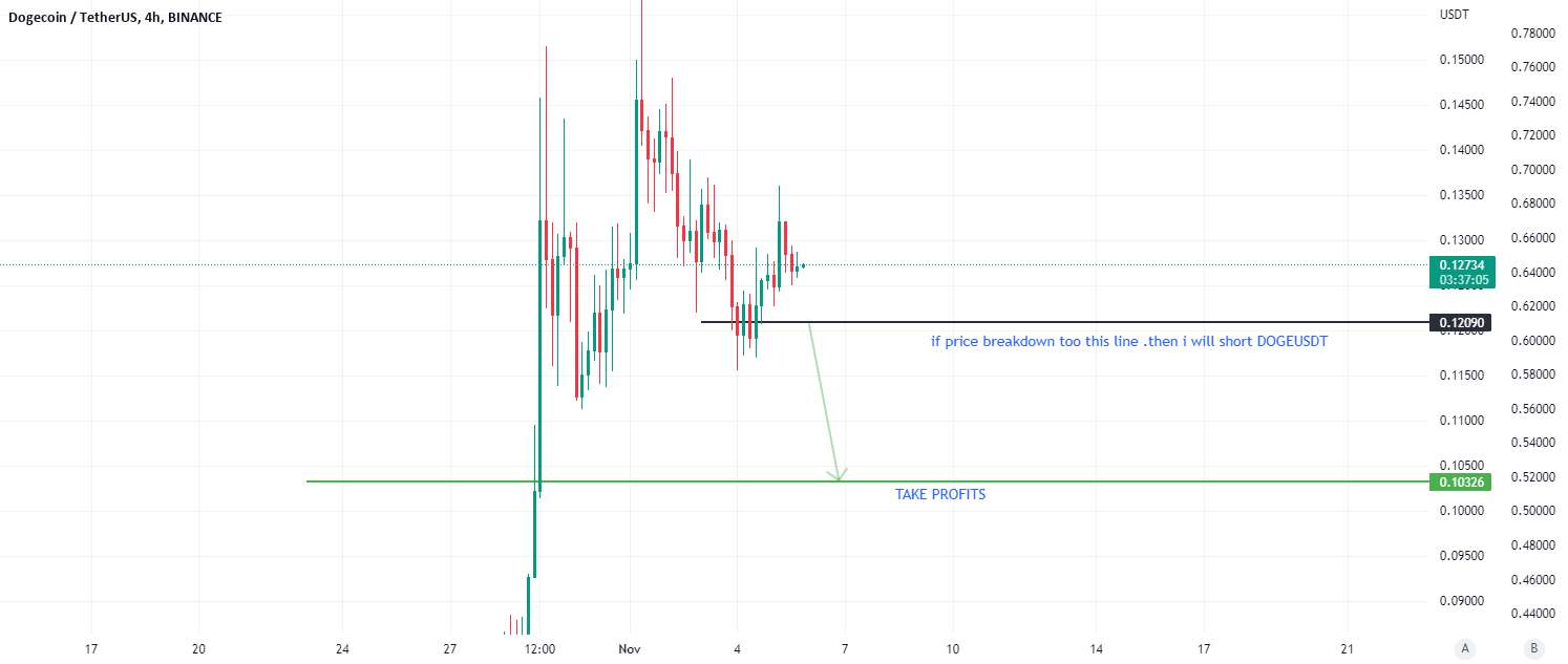 DOGEUSDT خریداران در حال از دست دادن بازار هستند