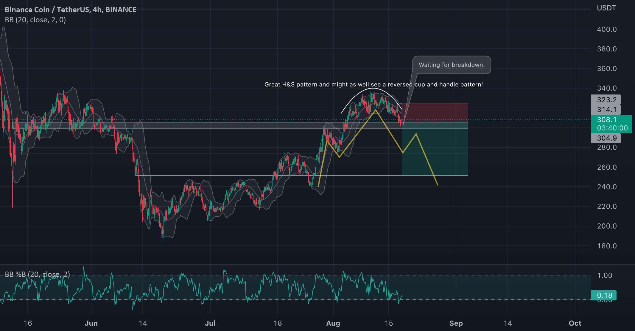  تحلیل بایننس کوین - BNB/USDT خوب است که در زمان شکست دوباره وارد شوید!