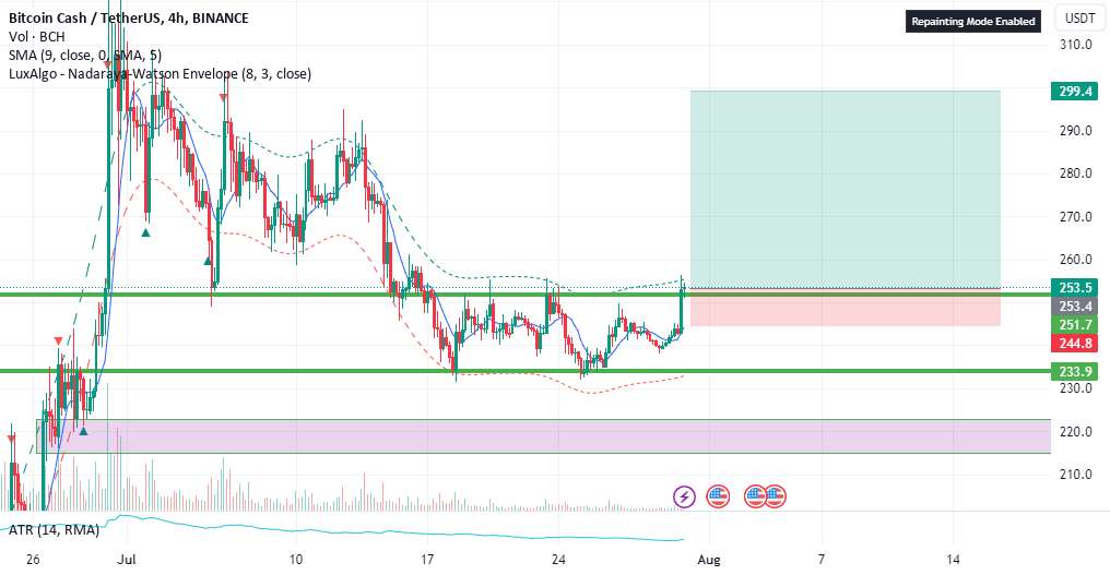 BCH/USDT (تماس طولانی)