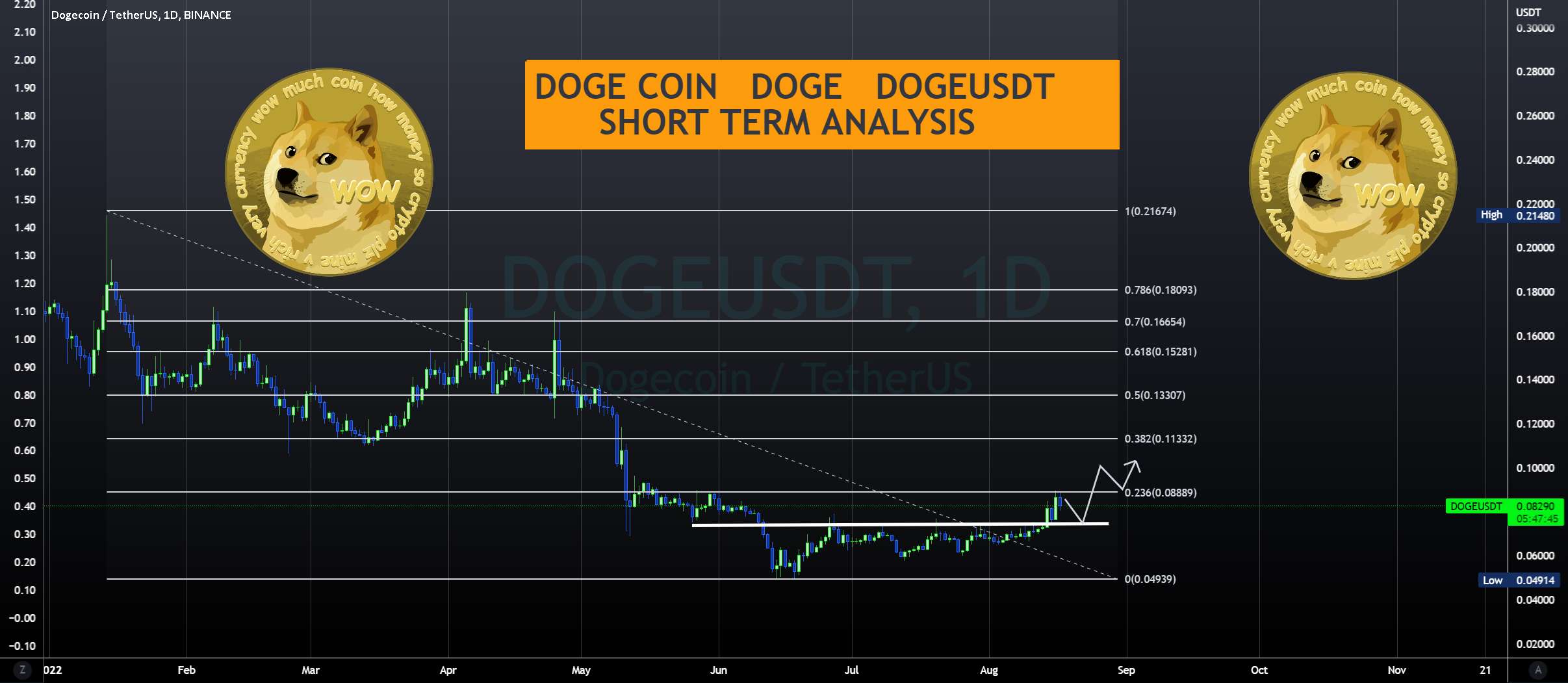  تحلیل دوج کوین - DOGE - DOGEUSDT Pullback یا HODL 🤔