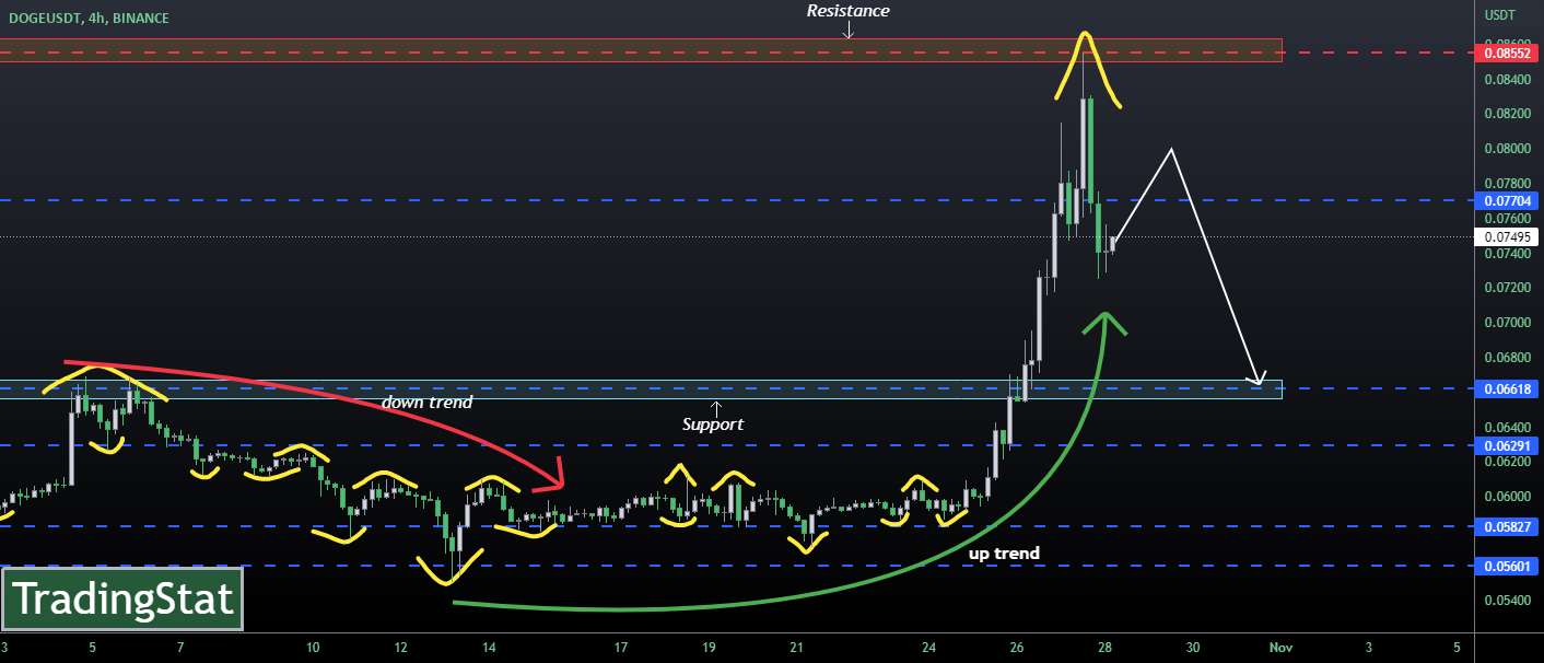  تحلیل دوج کوین - ✅TS ❕ DOGEUSD: 55% رشد زیادی داشته است✅