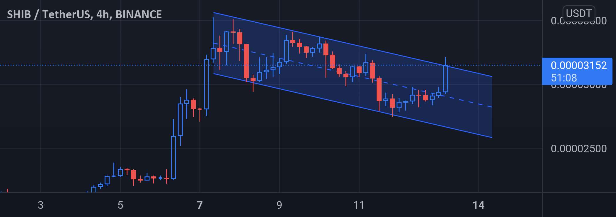 SHIB/USDT شروع به پمپاژ کرد..