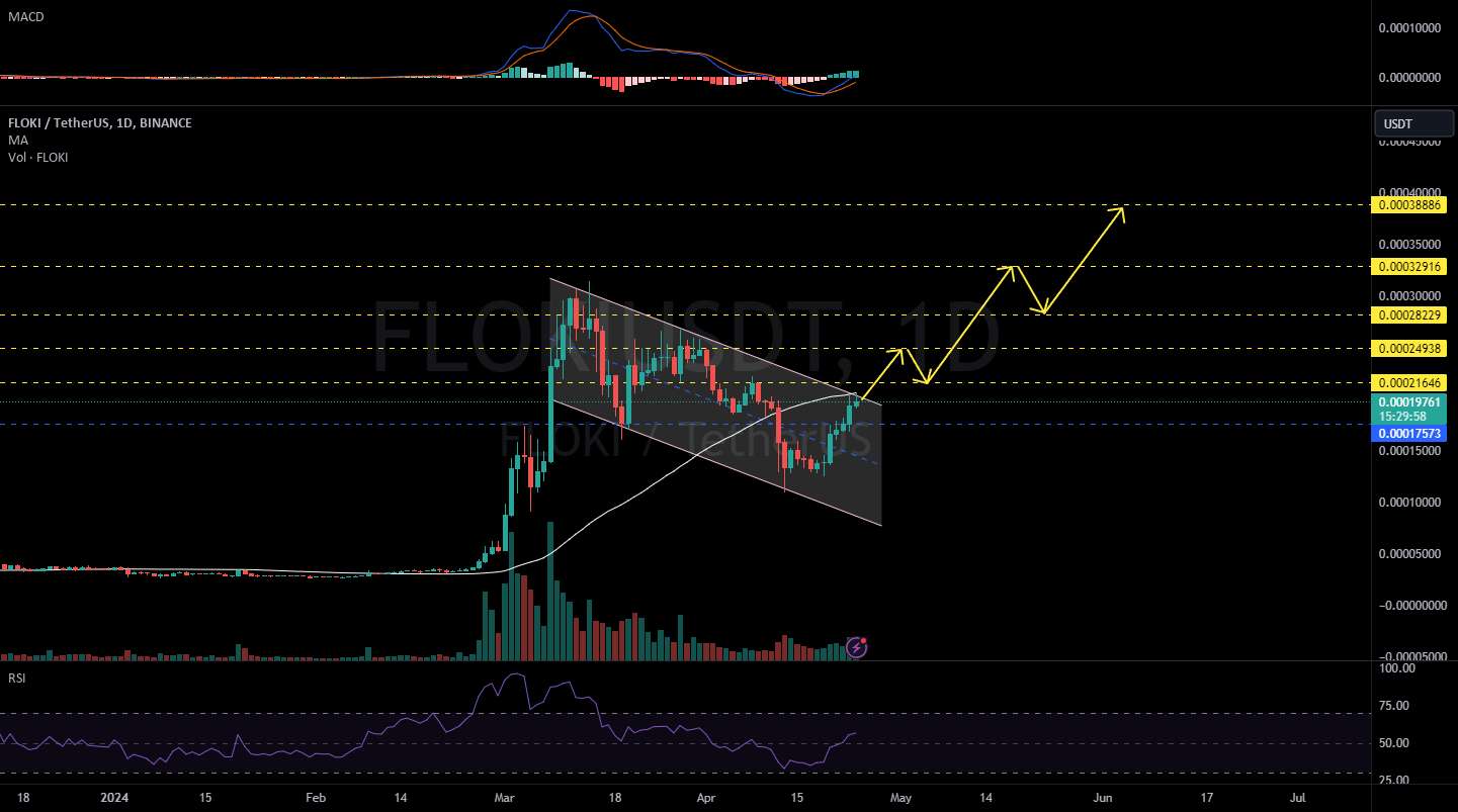  تحلیل FLOKI - FLOKIUSDT 1D
