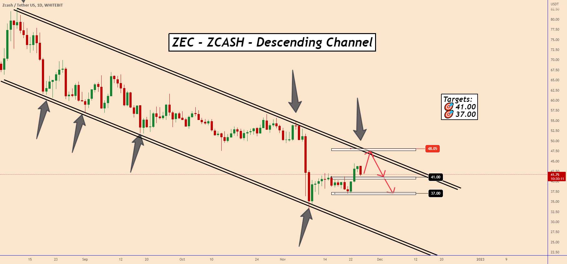 ZEC (Zcash): قیمت همچنان به کاهش حجم خود ادامه می دهد