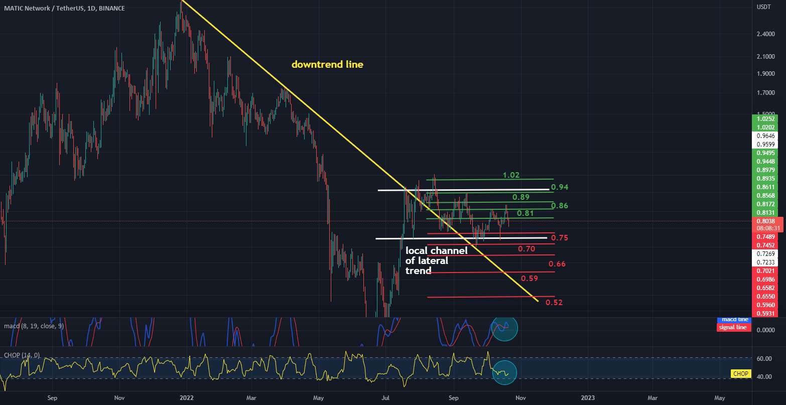  تحلیل پالی گان (ماتیک نتورک) - نمودار 1 بعدی MATIC / USDT