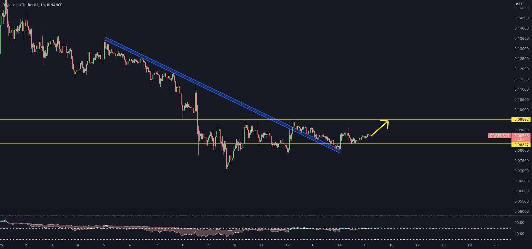 DOGE/USDT - ایلان و توییتر صعودی؟ 🐂