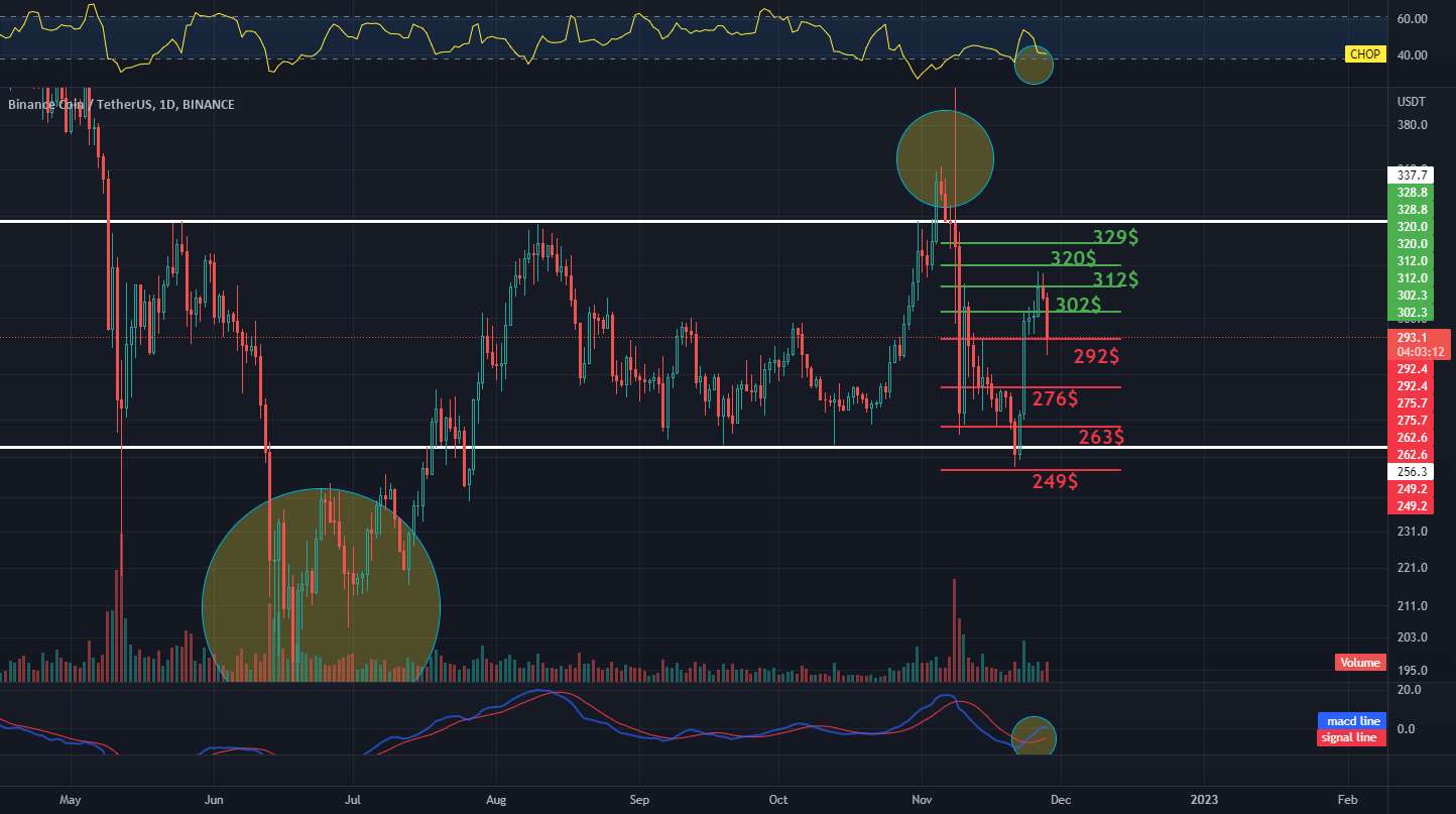  تحلیل بایننس کوین - BNB / USDT 1D INTERVAL، پشتیبانی و مقاومت