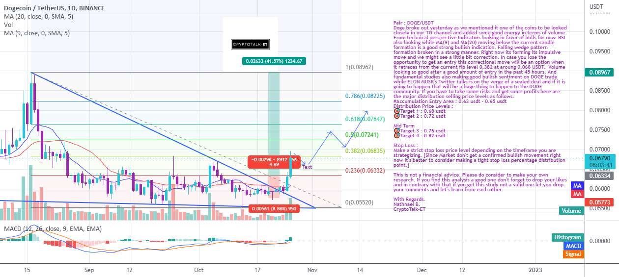  تحلیل دوج کوین - DOGE: سود احتمالی 40% از رویای MUSK به نتیجه می رسد.