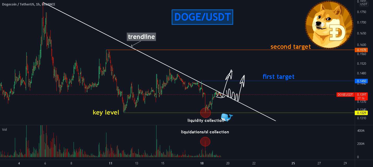 DOGE: چگونه با یک نهنگ تجارت باز کنیم؟ حجم + TA!