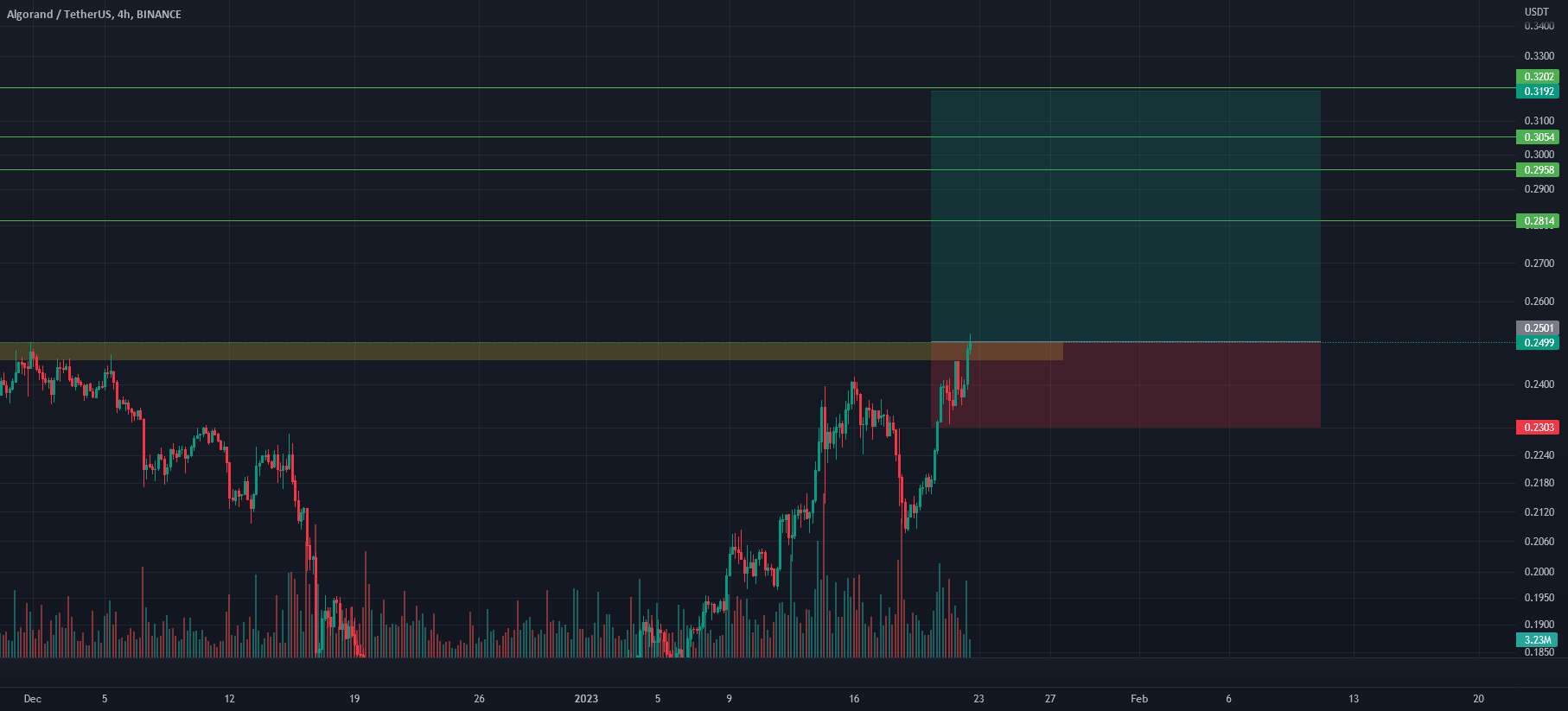  تحلیل الگوراند - Algo usdt Long Position