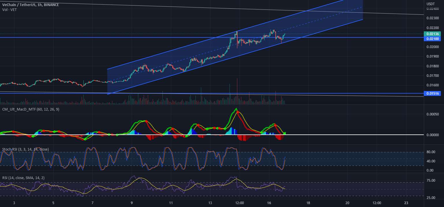  تحلیل وی چین - Vechain با کانال صعودی