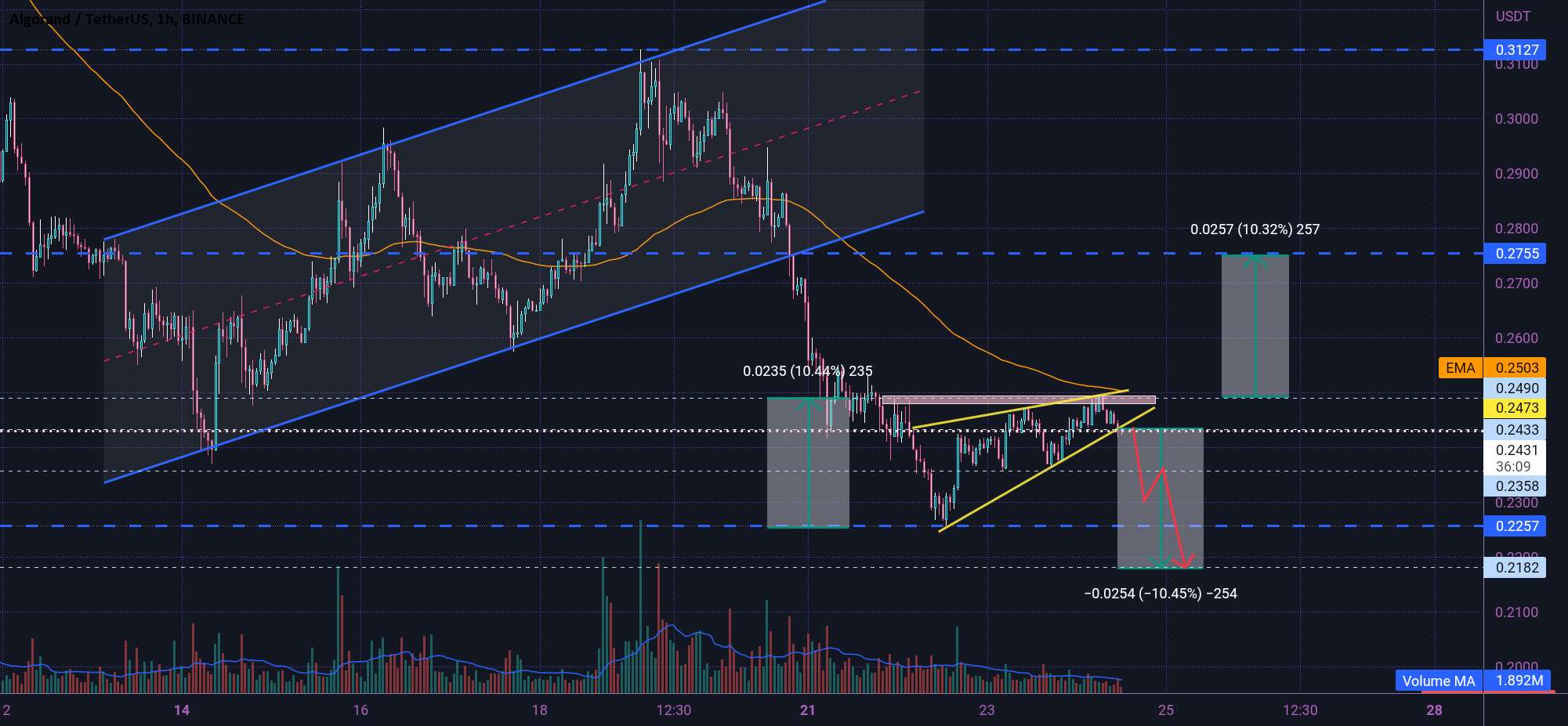  تحلیل الگوراند - ALGO Ascending 🔺️👇⚠️👇