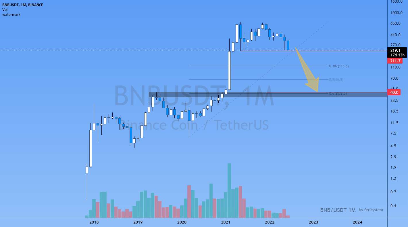  تحلیل بایننس کوین - اگر پیوت 211 دلار شکسته شود، bnb 40 دلار خواهد رفت