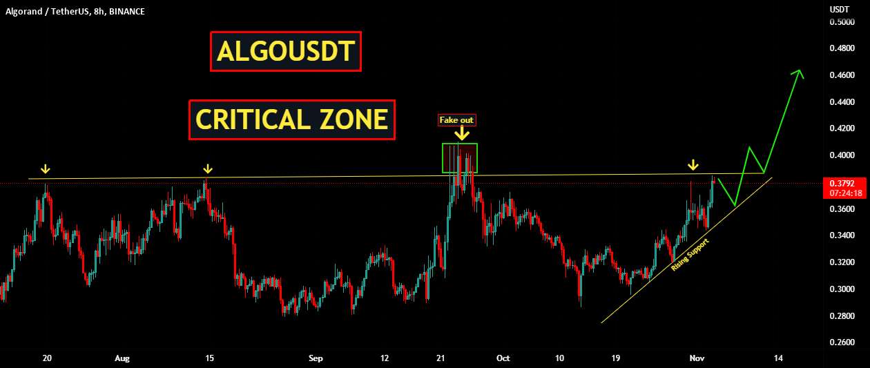  تحلیل الگوراند - ALGOUSDT | منطقه بحرانی