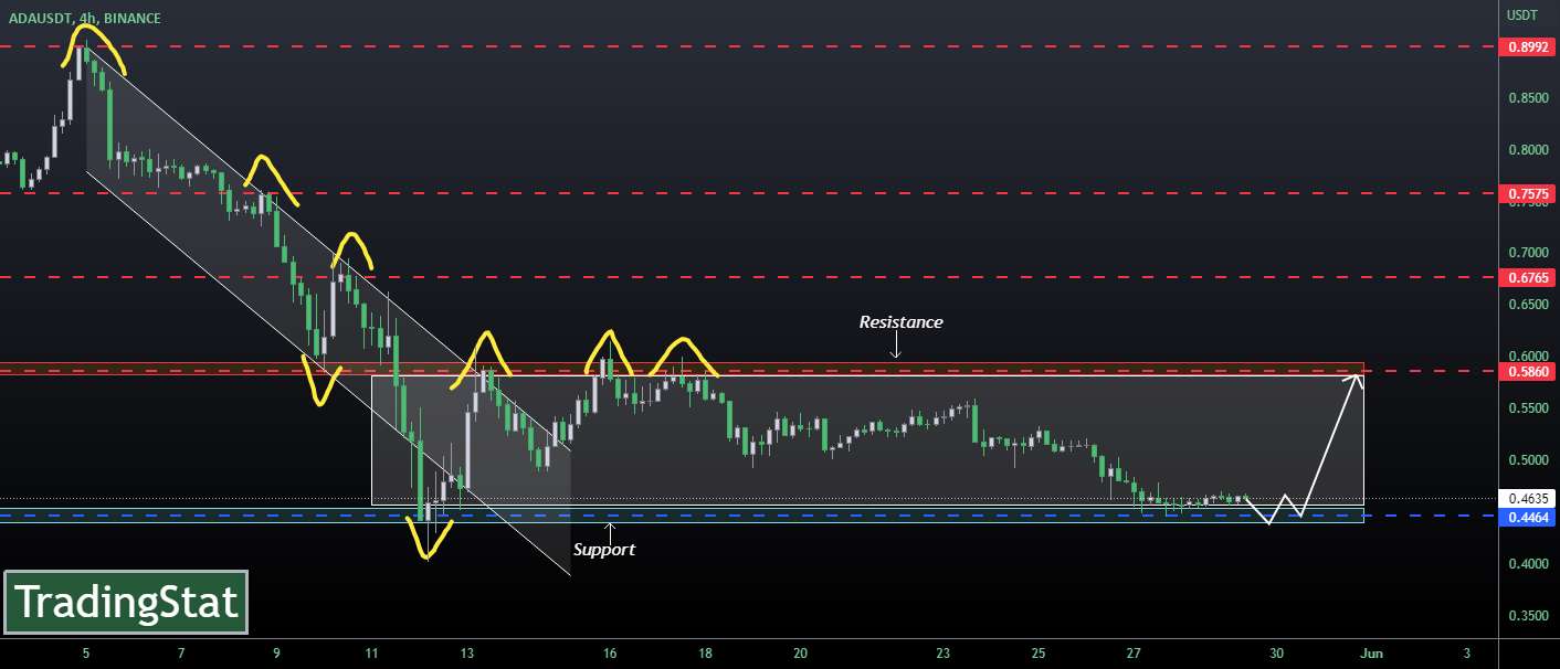  تحلیل کاردانو - TS ❕ ADAUSD: به پشتیبانی رسید