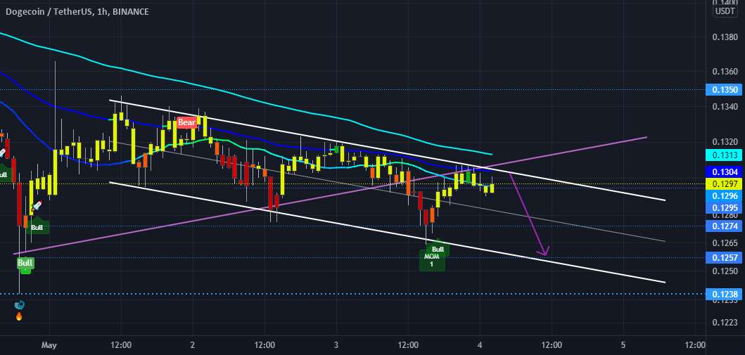  تحلیل دوج کوین - DOGE 1 ساعت