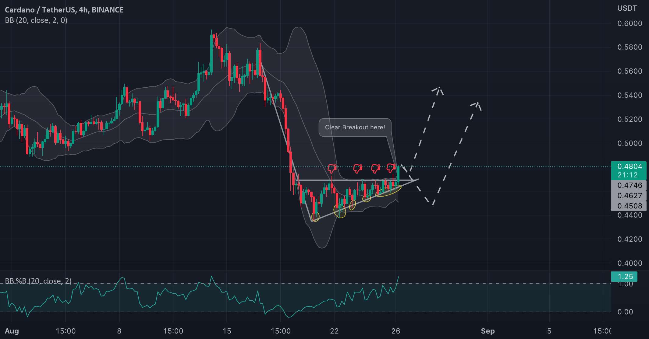 هشدار شکست ADA/USDT!!