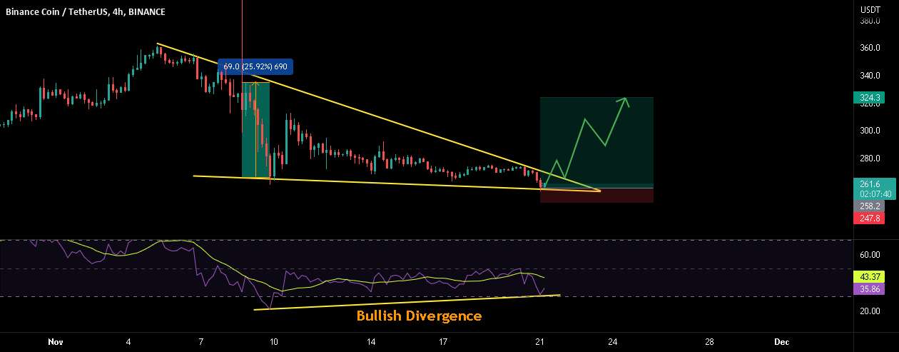  تحلیل بایننس کوین - BNB/USDT: راه اندازی پوست سر بلند!!