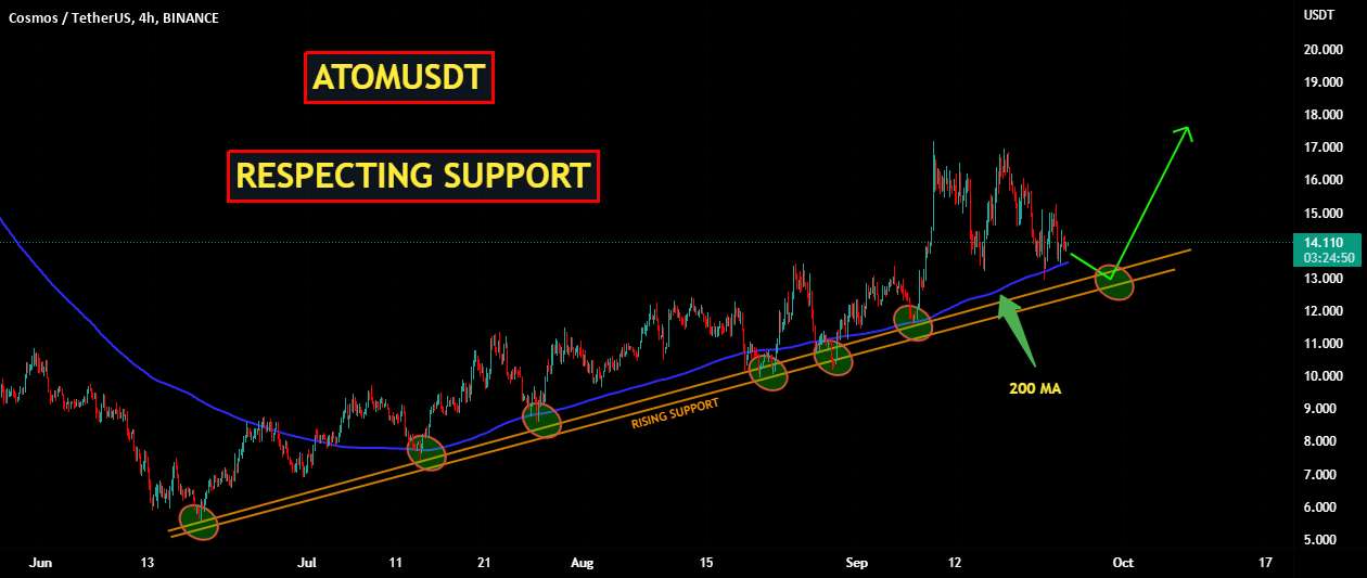 ATOMUSDT | با احترام به حمایت