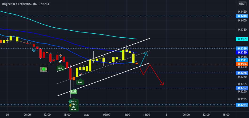  تحلیل دوج کوین - DOGE 1 ساعت